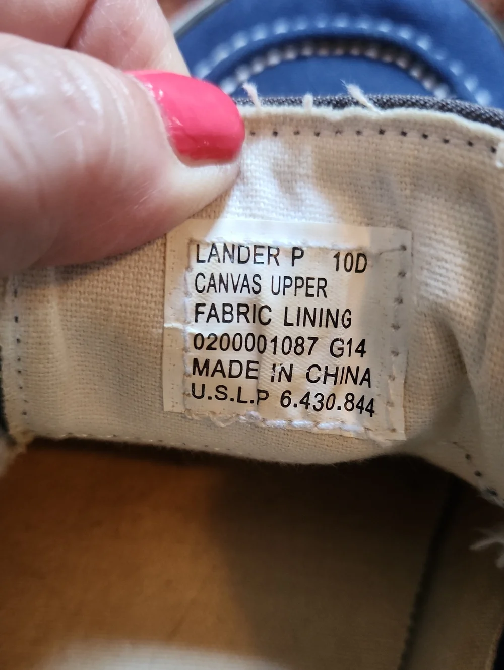 Ralph Lauren Navy Canvas Men's Boat Shoes with Gray Laces